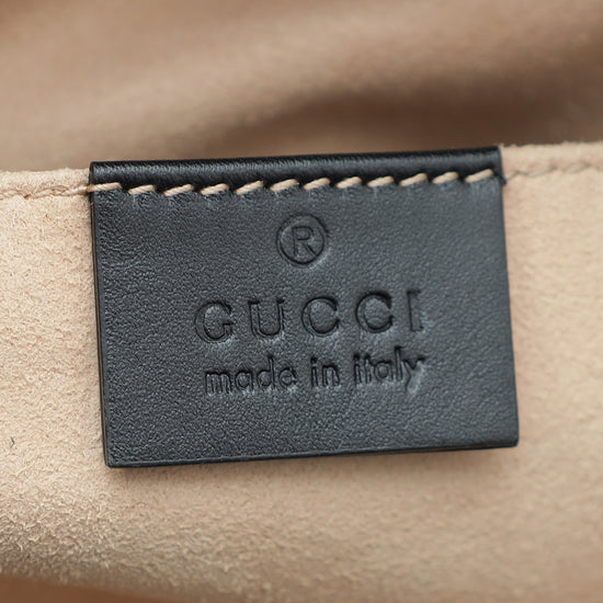 Gucci Bicolor Bamboo Nymphaea Mini Shoulder Bag