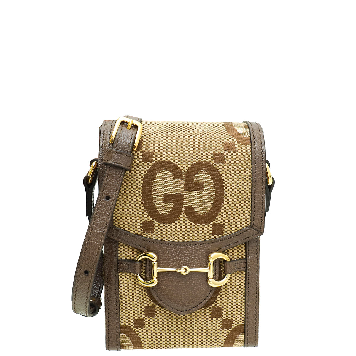 Gucci Bicolor Jumbo GG Horsebit 1955 Mini Rectangular Bag-Gucci-THE CLOSET
