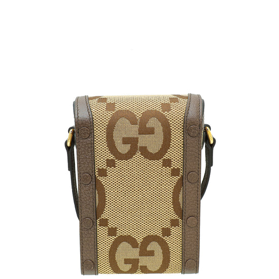 Gucci Bicolor Jumbo GG Horsebit 1955 Mini Rectangular Bag