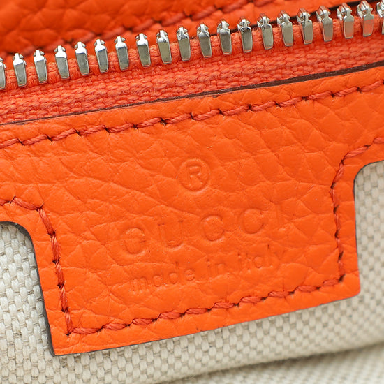 Gucci Orange Jumbo GG Messenger Medium Bag