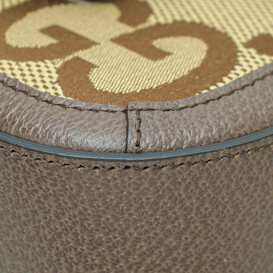 Gucci Bicolor Jumbo GG Horsebit 1955 Mini Shoulder Bag
