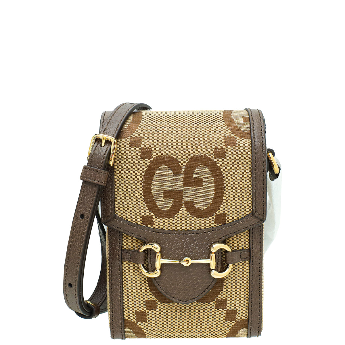 Gucci Bicolor Jumbo GG Horsebit 1955 Mini Rectangular Bag-Gucci-THE CLOSET