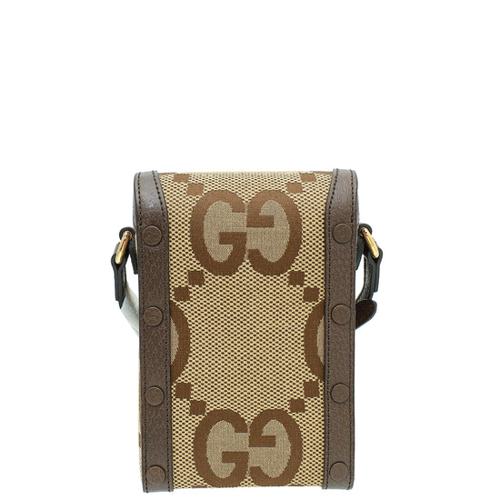 Gucci Bicolor Jumbo GG Horsebit 1955 Mini Rectangular Bag