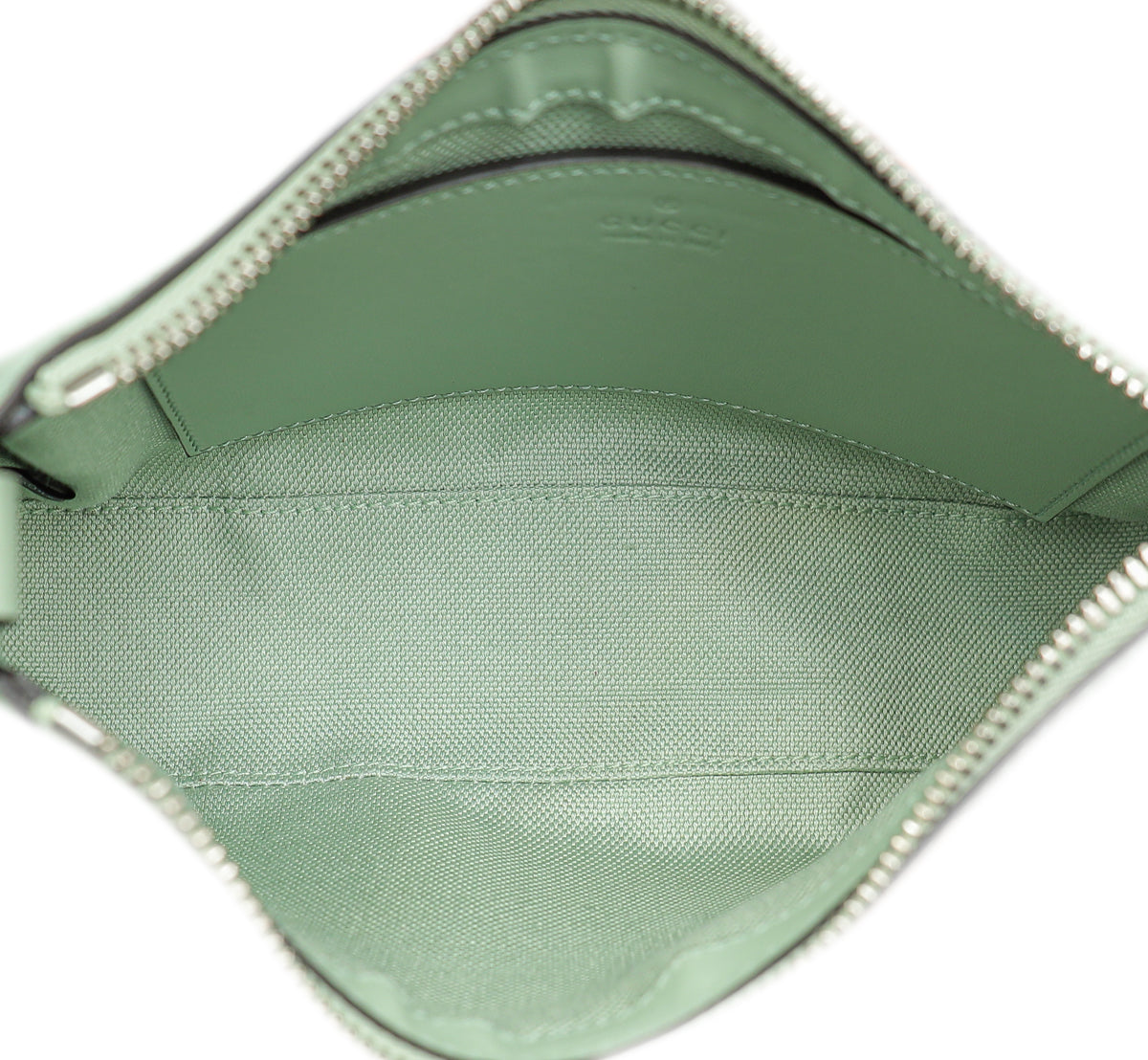 Gucci Pale Green GG Ophidia Denim Small Shoulder Bag