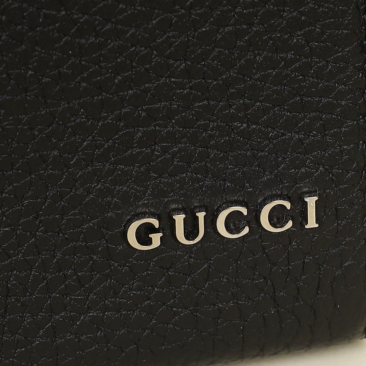 Gucci Black Logo Wristlet Pouch W/ A.A Initials on the Wristlet-Gucci-THE CLOSET