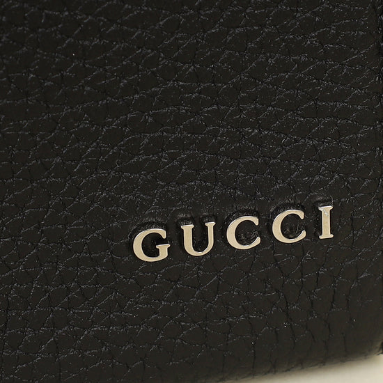 Gucci Black Logo Wristlet Pouch W/ A.A Initials on the Wristlet-Gucci-THE CLOSET