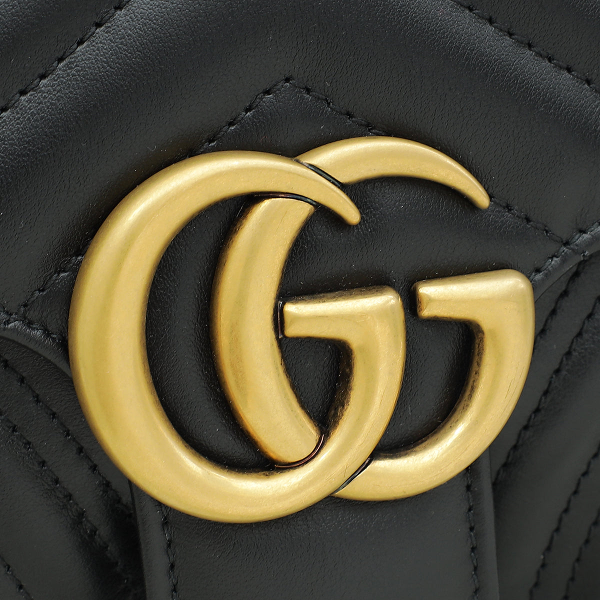 Gucci Black GG Marmont Small Shoulder Bag