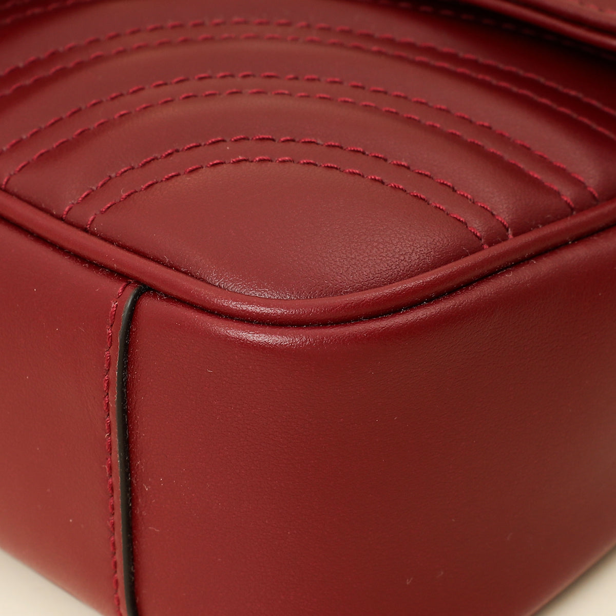 Gucci Burgundy GG Marmont Small Shoulder Bag-Gucci-THE CLOSET