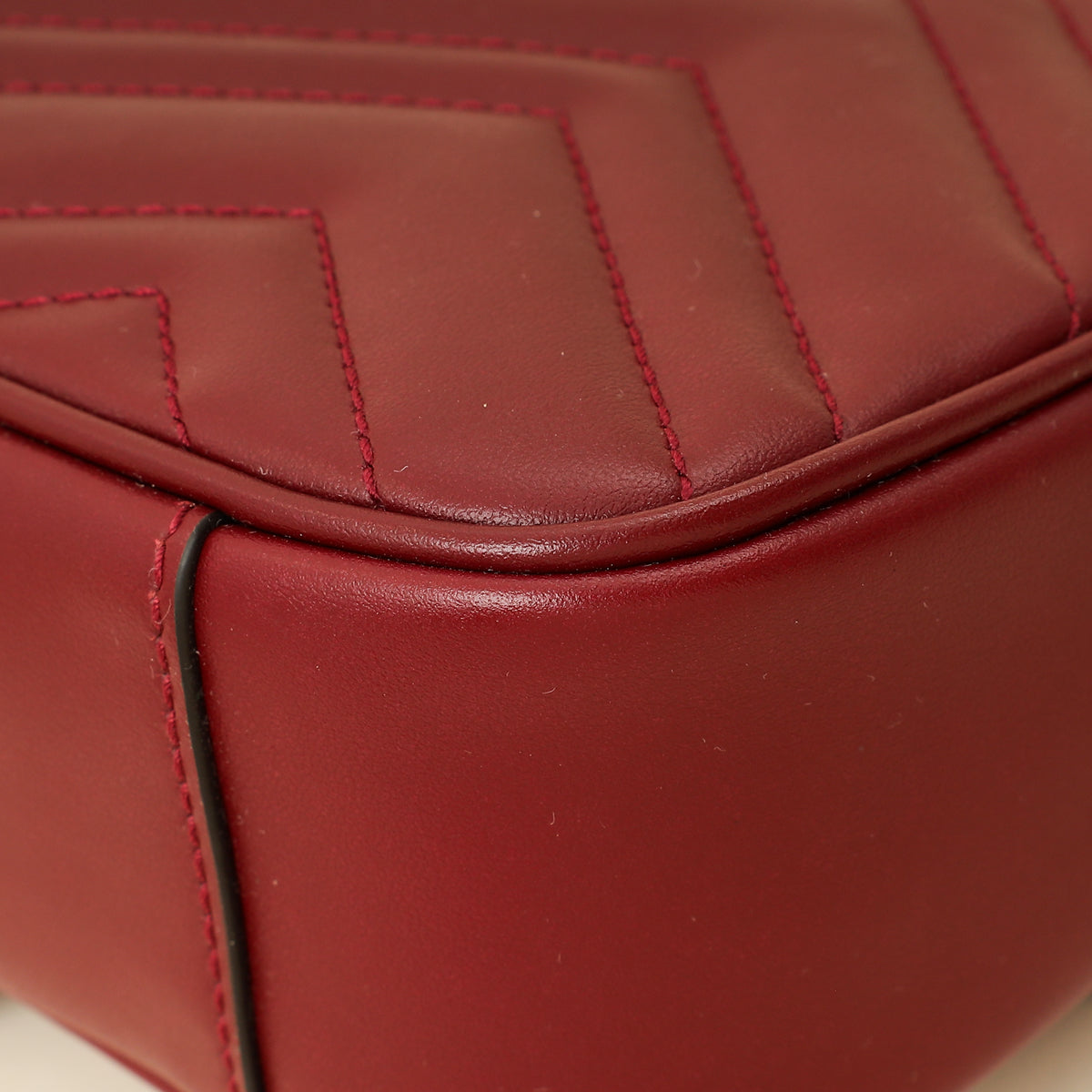 Gucci Burgundy GG Marmont Small Shoulder Bag-Gucci-THE CLOSET