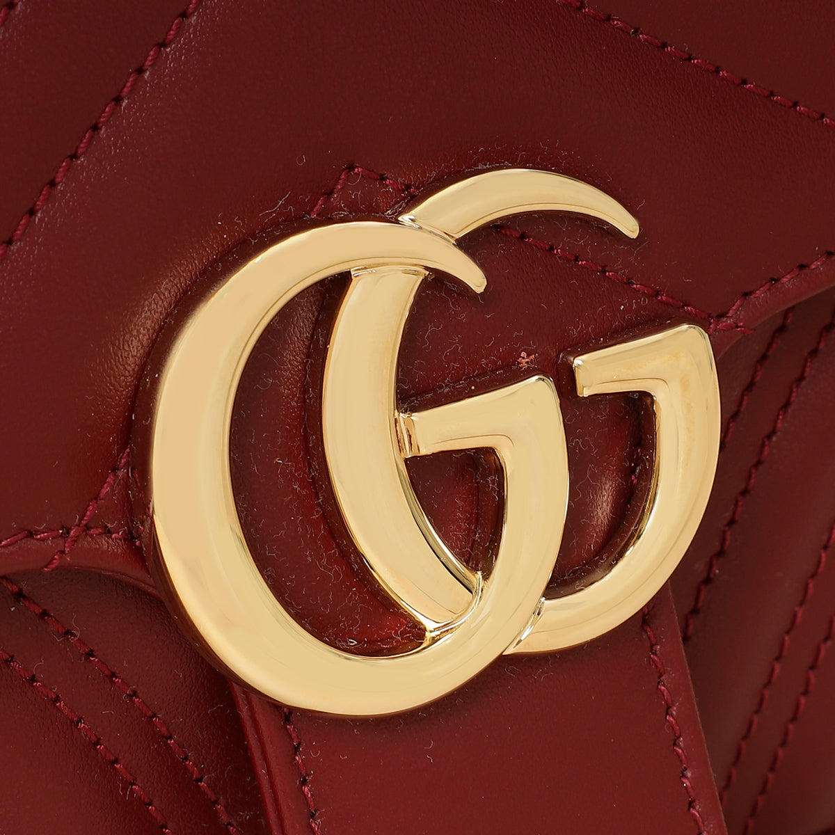 Gucci Burgundy GG Marmont Small Shoulder Bag-Gucci-THE CLOSET