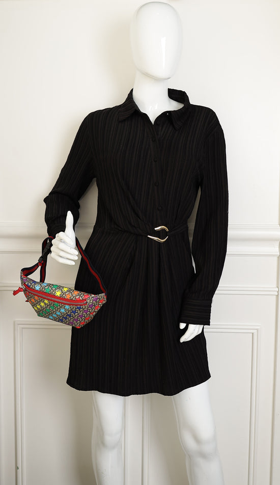 Gucci Multicolor GG Supreme Stars Print Web Children's Belt Bag-Gucci-THE CLOSET