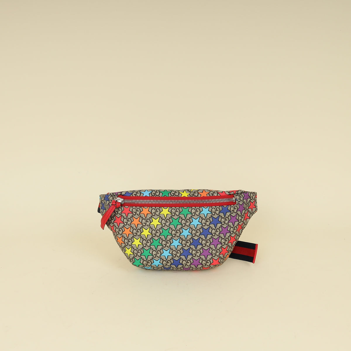 Gucci Multicolor GG Supreme Stars Print Web Children's Belt Bag-Gucci-THE CLOSET