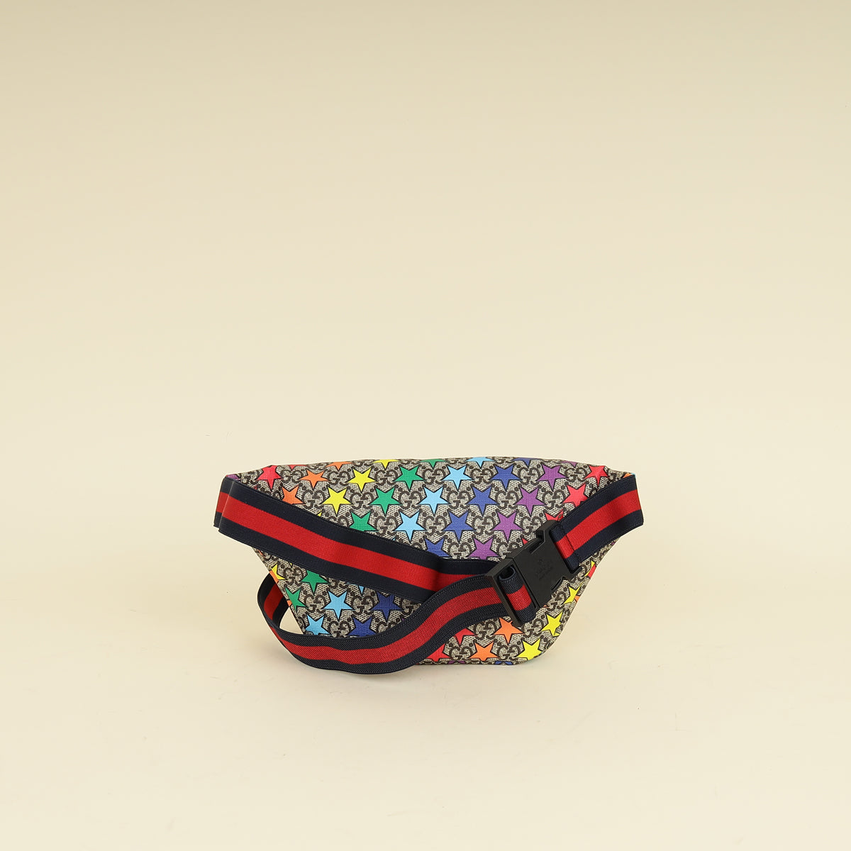 Gucci Multicolor GG Supreme Stars Print Web Children's Belt Bag-Gucci-THE CLOSET