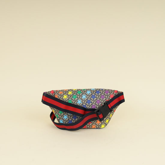 Gucci Multicolor GG Supreme Stars Print Web Children's Belt Bag-Gucci-THE CLOSET