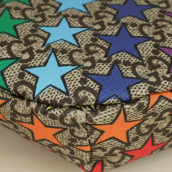 Gucci Multicolor GG Supreme Stars Print Web Children's Belt Bag-Gucci-THE CLOSET