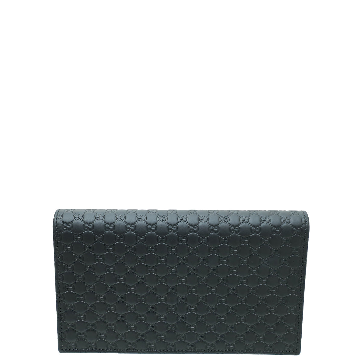 Gucci Black GG Microguccissima Strap Wallet