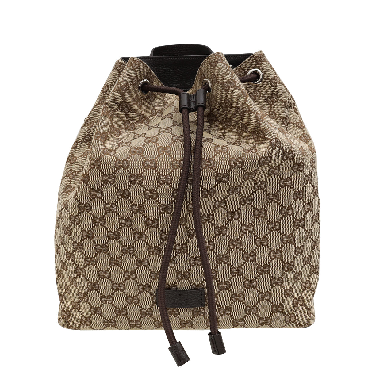 Gucci Bicolor GG O Drawstring Backpack Bag-Gucci-THE CLOSET