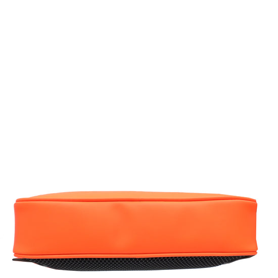Load image into Gallery viewer, Gucci Neon Orange GG Rubber Effect Belt Bag
