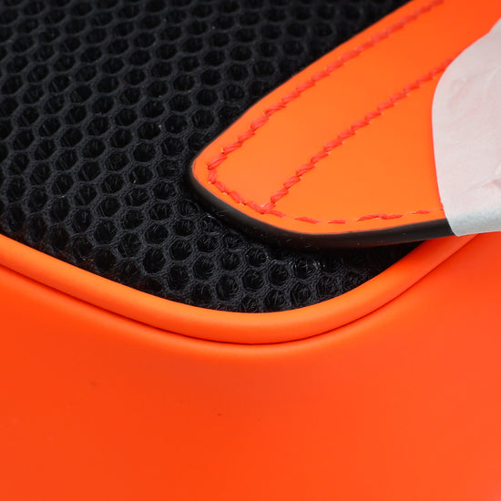 Load image into Gallery viewer, Gucci Neon Orange GG Rubber Effect Belt Bag
