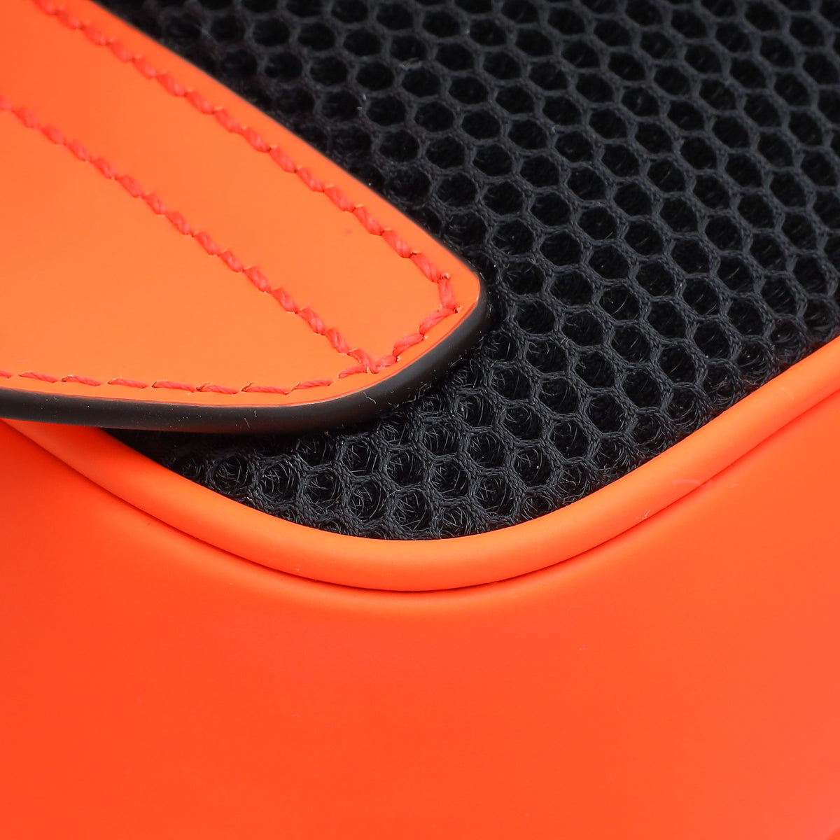 Gucci Neon Orange GG Rubber Effect Belt Bag