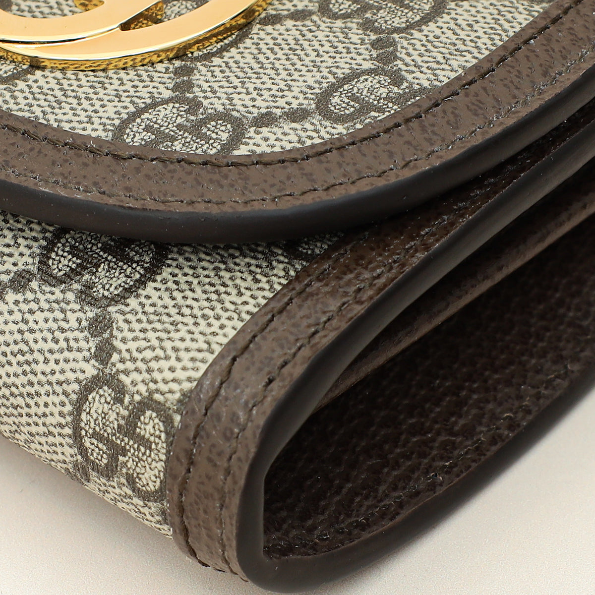 Gucci Ebony GG Guccissima Blondie Medium Chain Wallet-Gucci-THE CLOSET