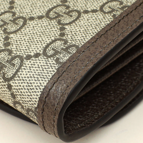 Gucci Ebony GG Guccissima Blondie Medium Chain Wallet-Gucci-THE CLOSET