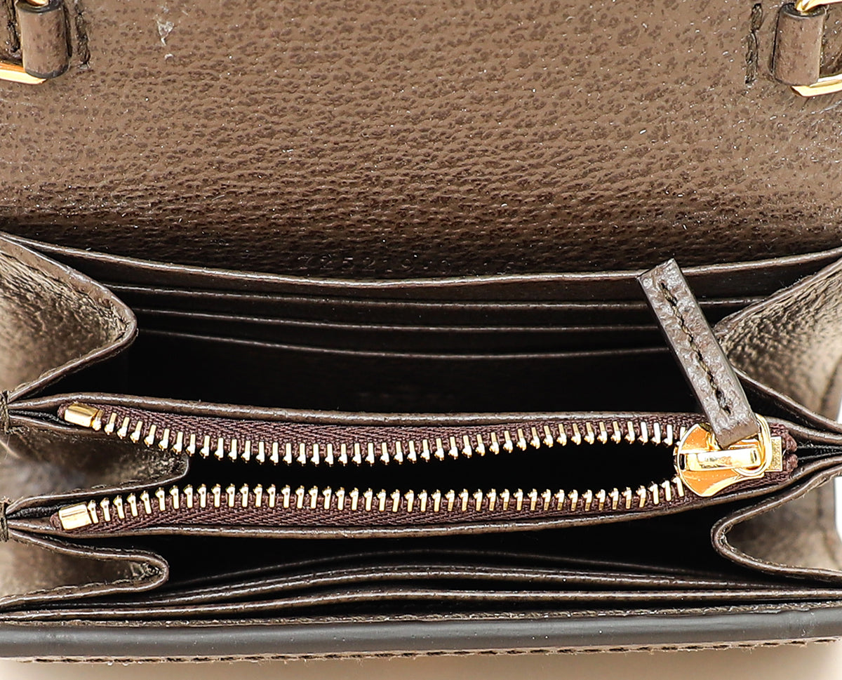 Gucci Ebony GG Guccissima Blondie Medium Chain Wallet-Gucci-THE CLOSET