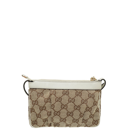 Gucci Bicolor GG Heart Charm Pochette Bag