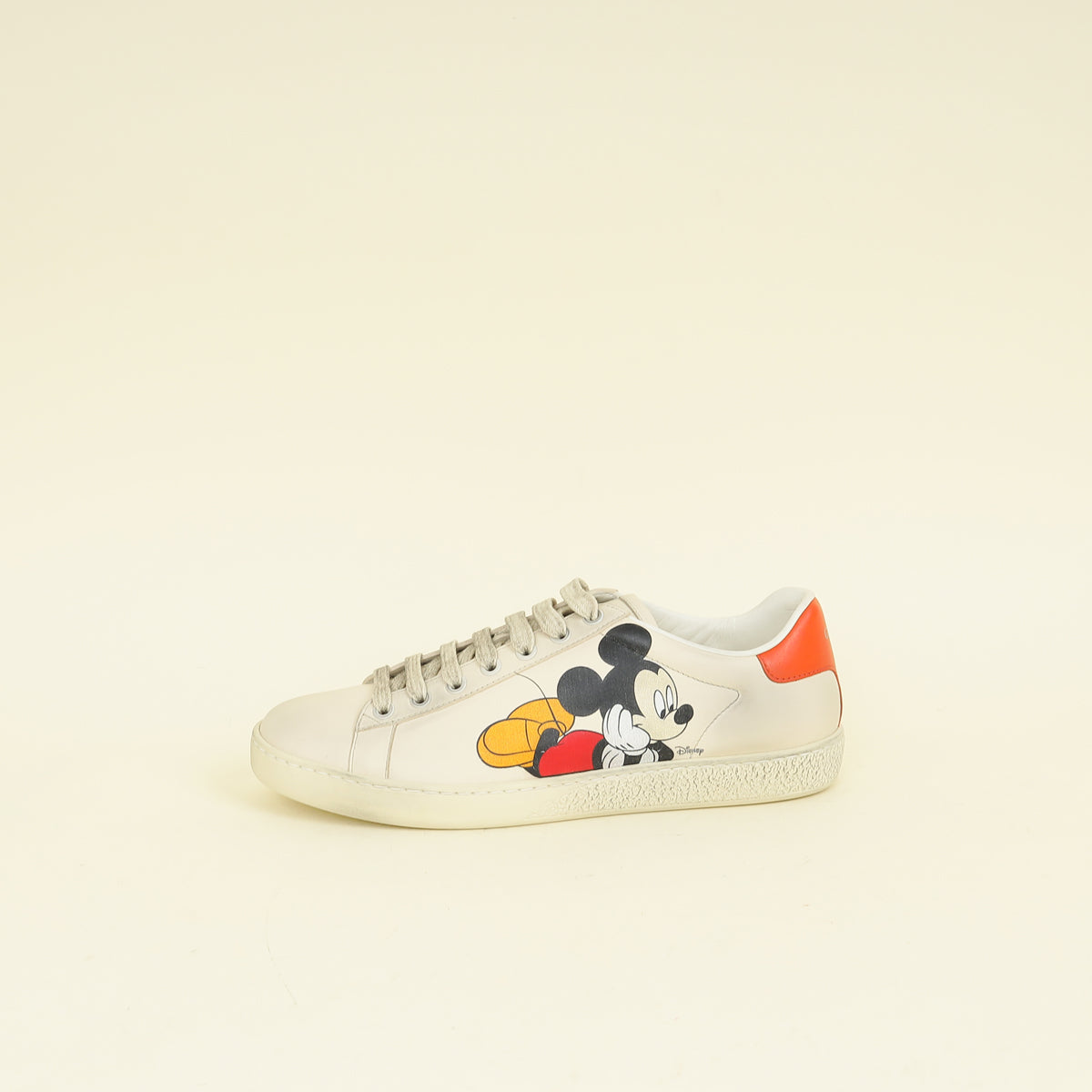 Gucci Bicolor x Disney Ace Mickey Mouse Sneakers (For Women) 37.5