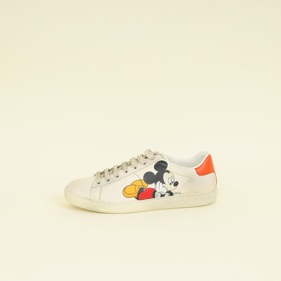 Gucci Bicolor x Disney Ace Mickey Mouse Sneakers (For Women) 37.5