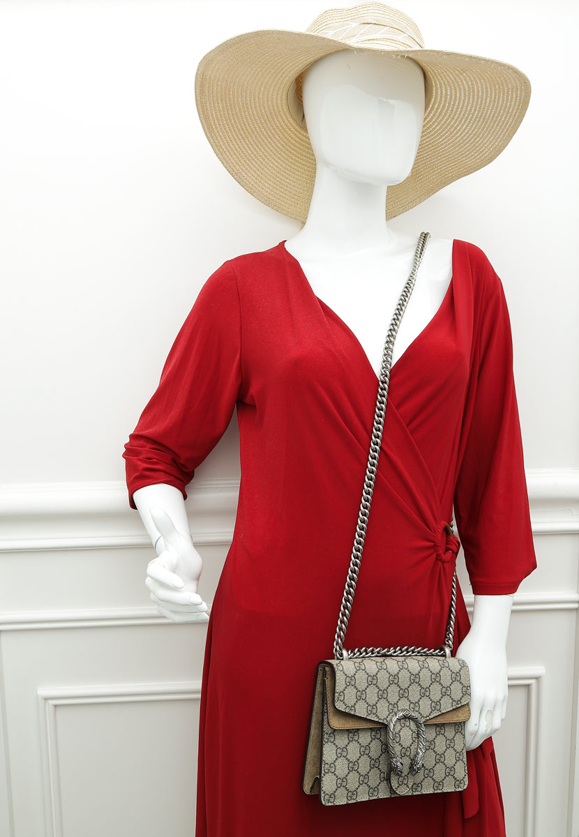 Gucci Bicolor GG Supreme Dionysus Super Mini Bag – The Closet