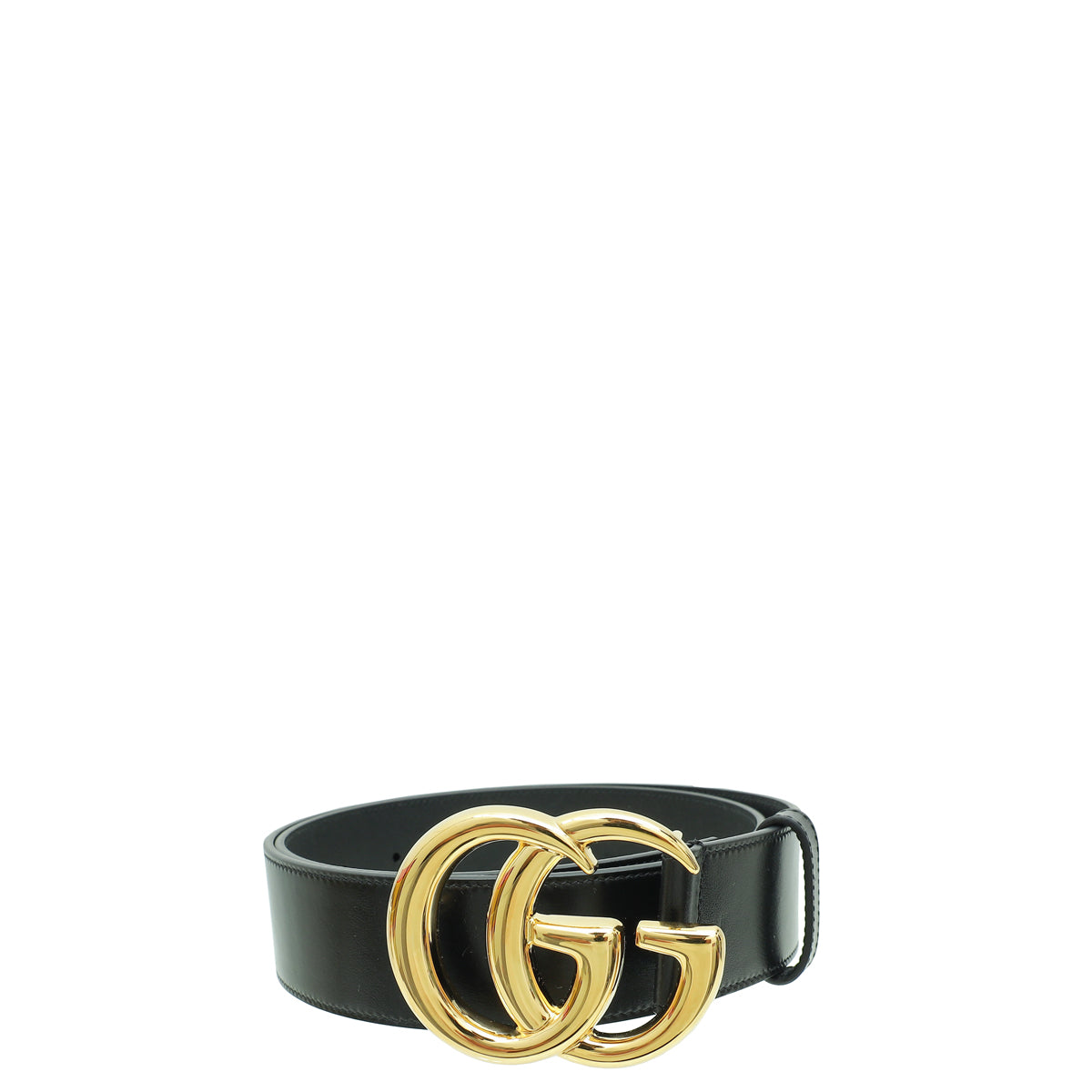 Gucci Black GG Marmont Wide Belt 34-Gucci-THE CLOSET