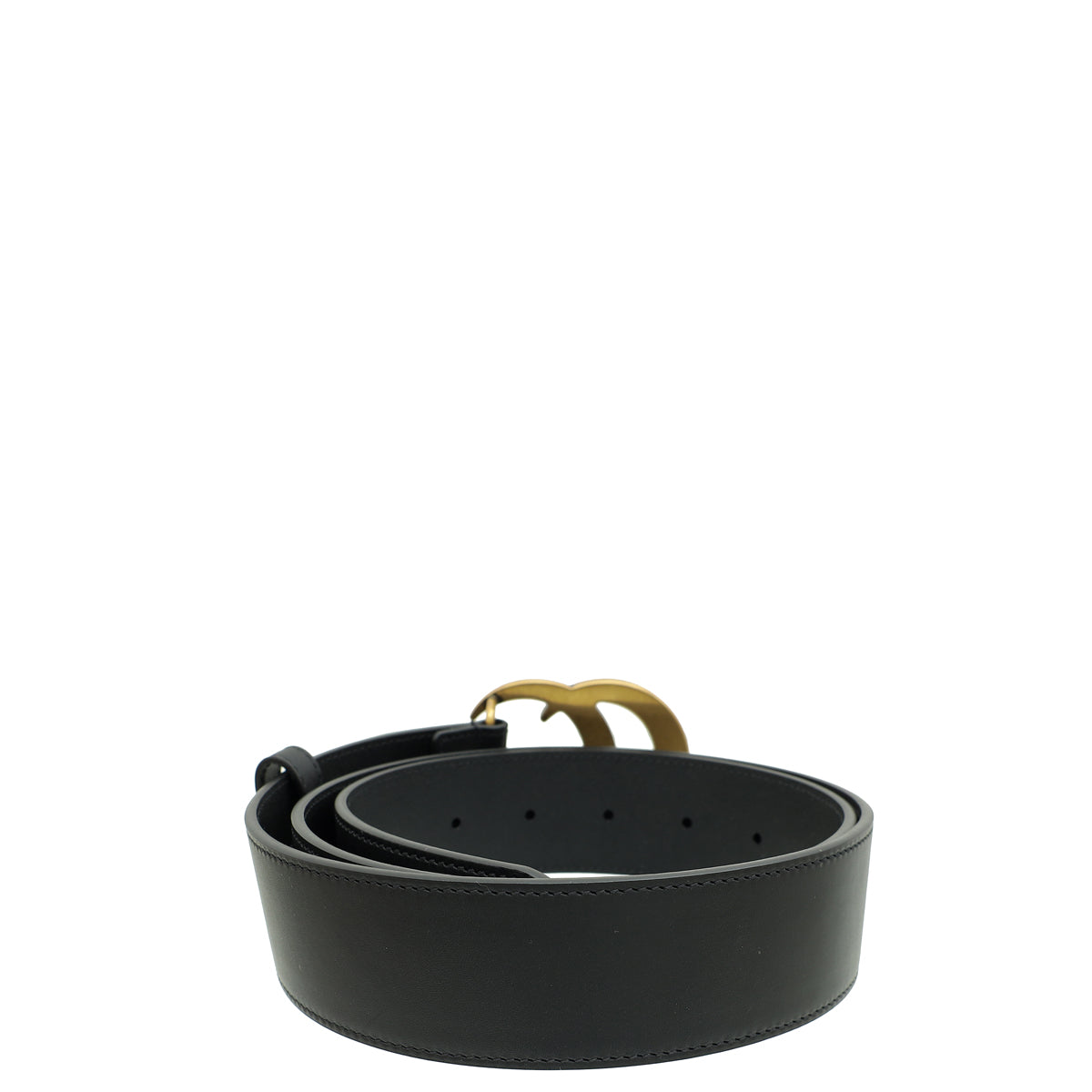 Gucci Black GG Marmont Wide Belt 36