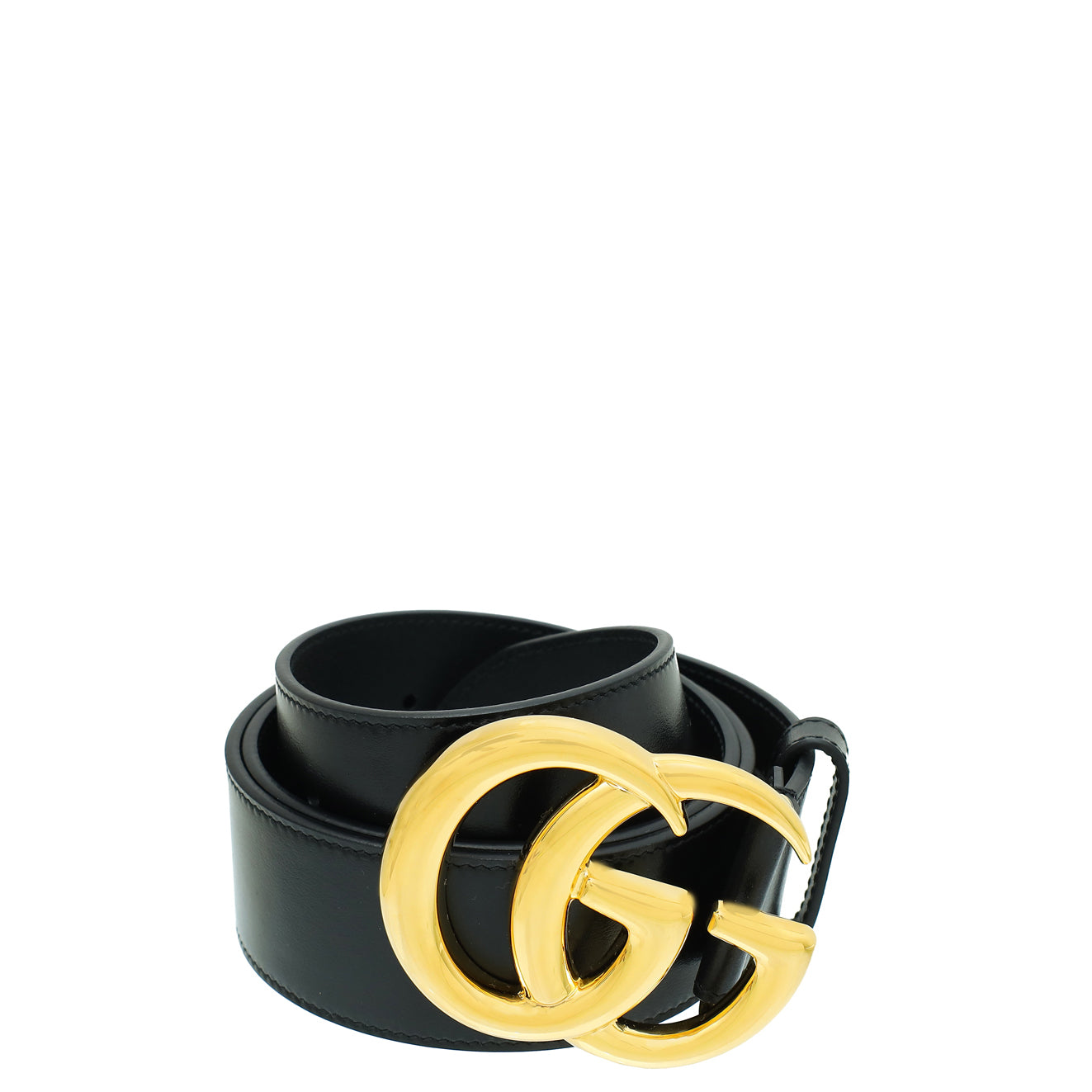 Gucci Black Double G Buckle Belt 34-Gucci-THE CLOSET