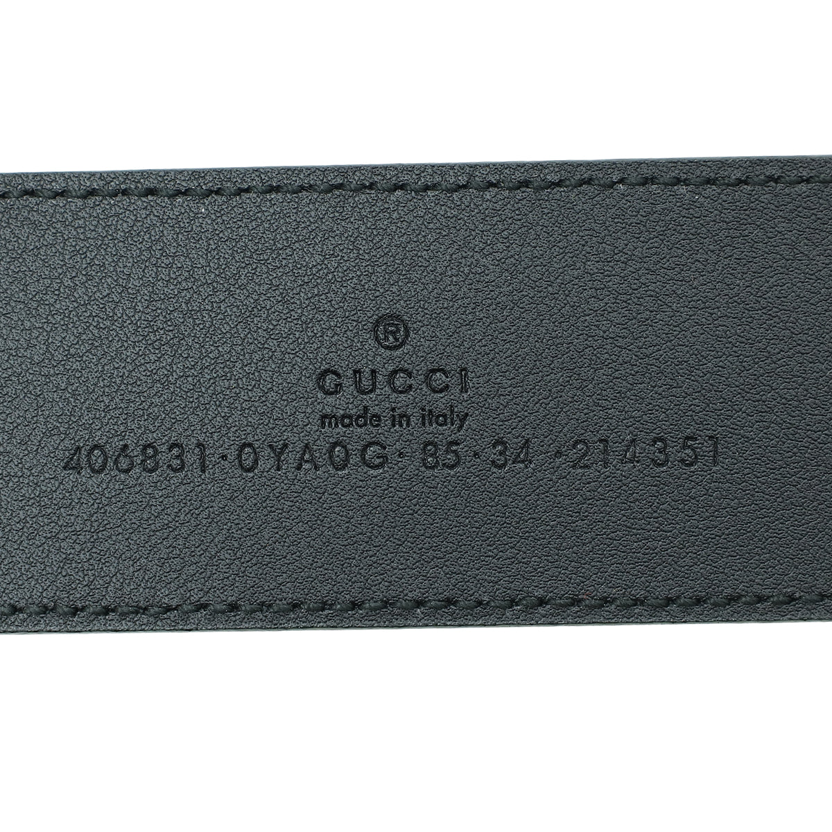Gucci Black Double G Buckle Belt 34