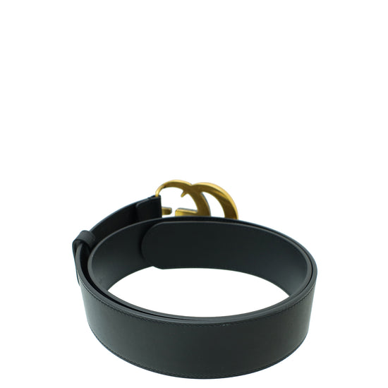 Gucci Black Double G Buckle Belt 32