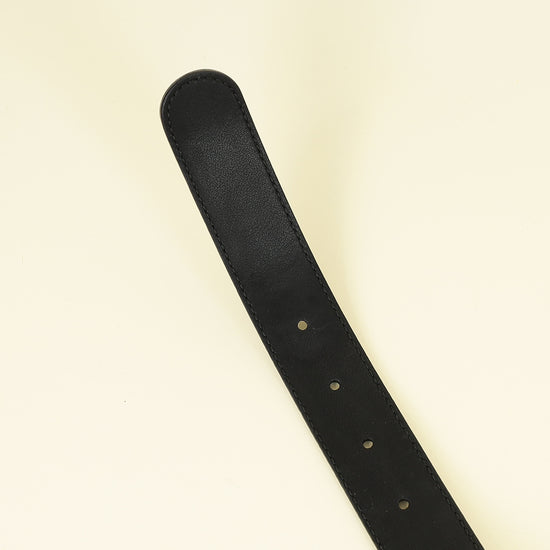 Gucci Black GG Marmont Thin Belt 38