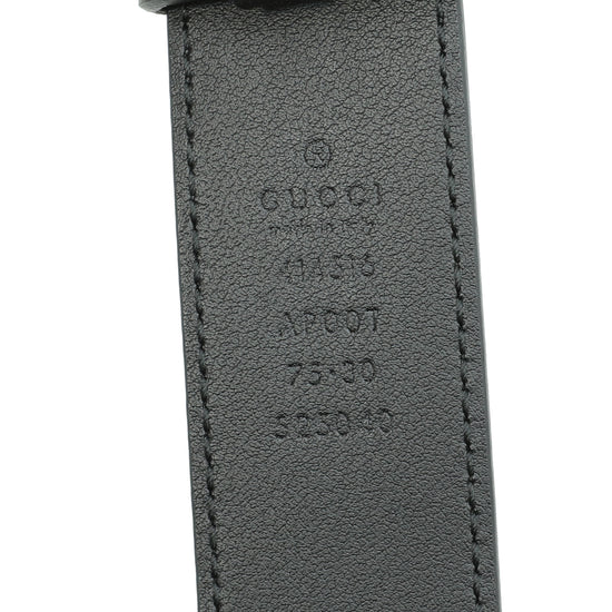 Gucci Black GG Marmont Belt 30