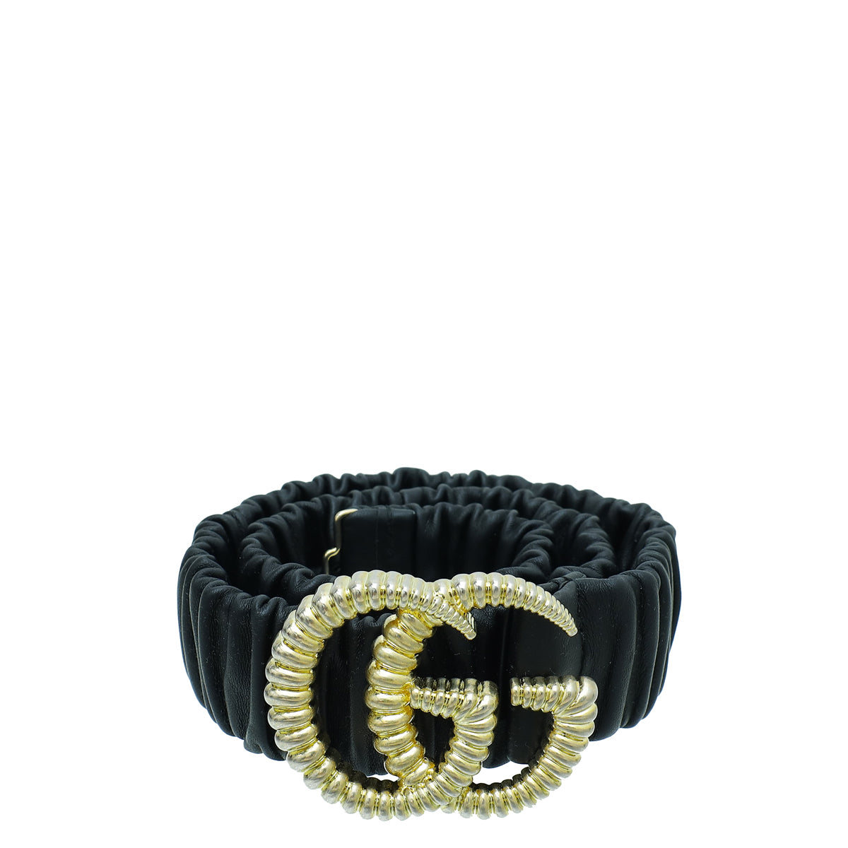 Gucci Black GG Torchon Buckle Elasticized Belt 34-Gucci-THE CLOSET