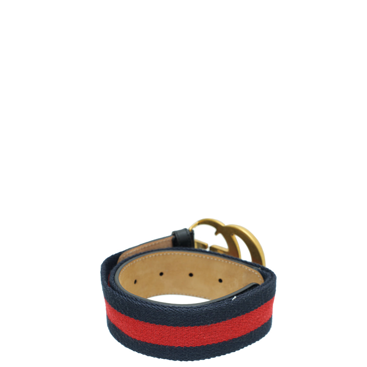 Gucci Tricolor Double G Buckle Web Belt 30-Gucci-THE CLOSET