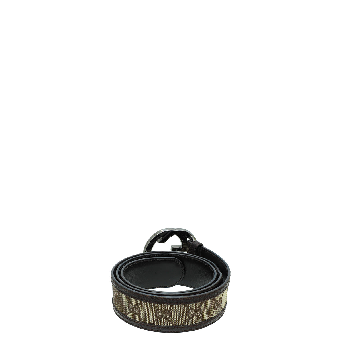 Gucci Bicolor Interlocking G Buckle GG Belt 36-Gucci-THE CLOSET