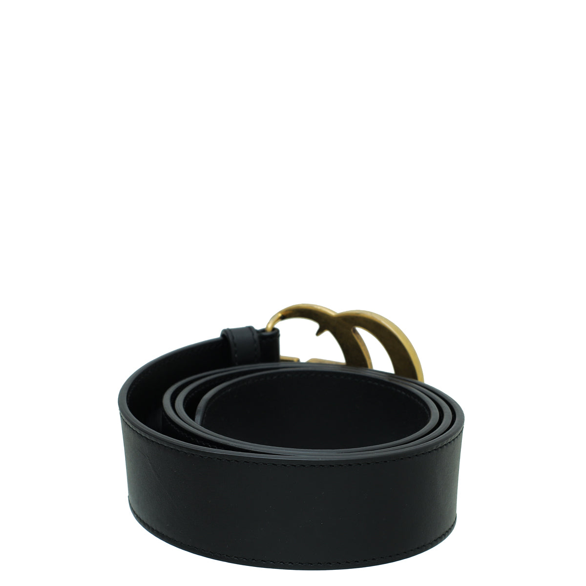 Gucci Black Double G Buckle Belt 36-Gucci-THE CLOSET
