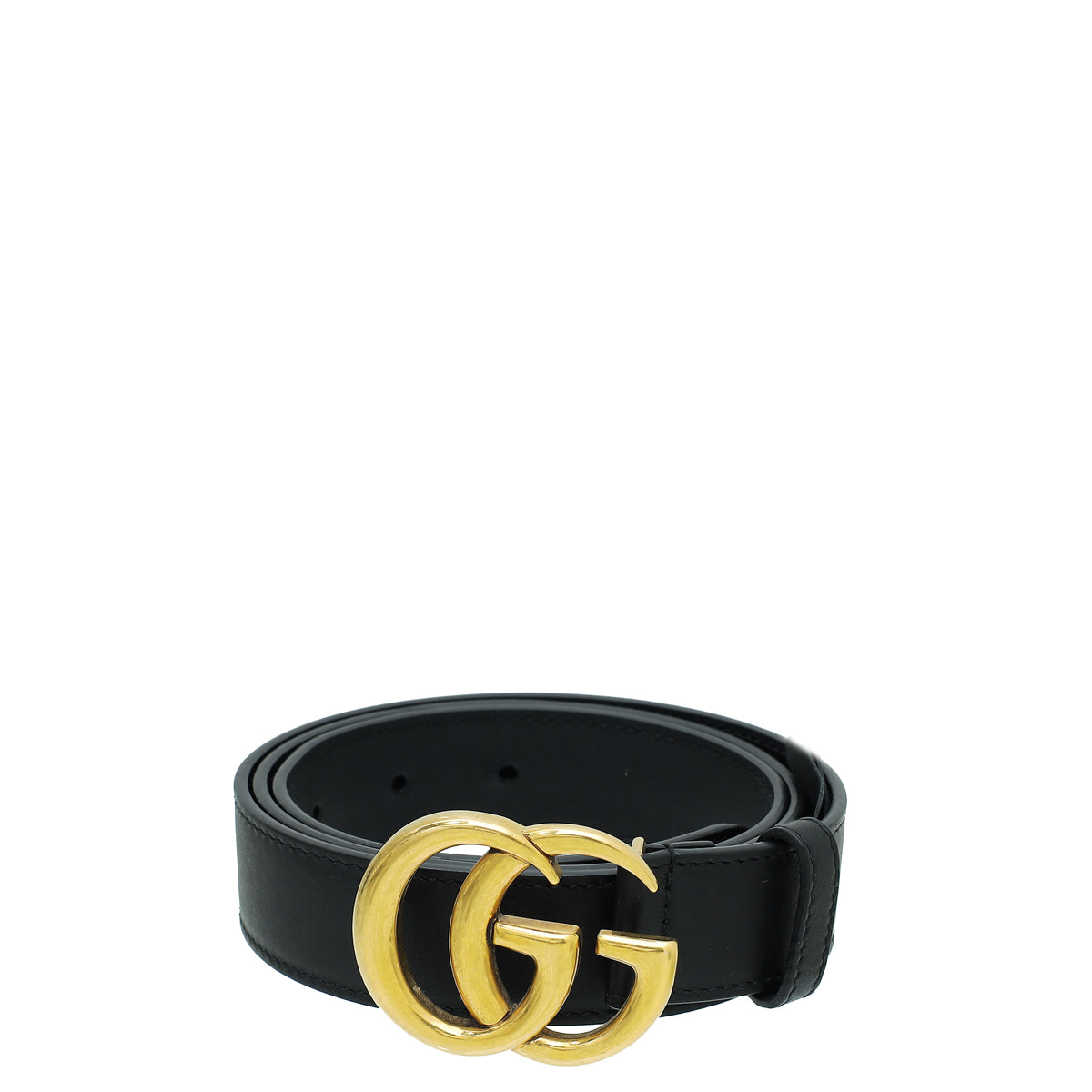 Gucci Black Double G Buckle 30mm Belt 36-Gucci-THE CLOSET