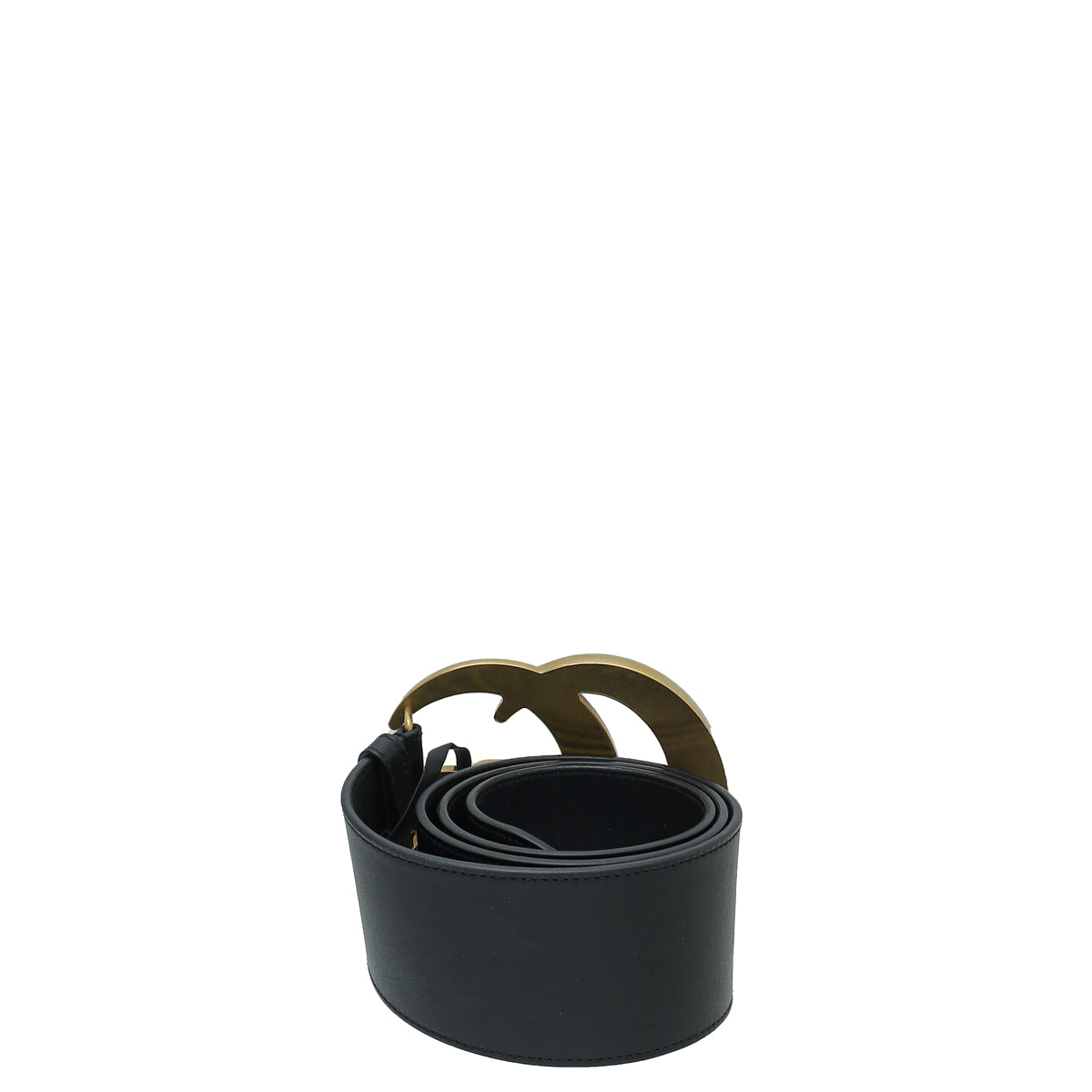 Gucci Black Double G Wide Belt 36-Gucci-THE CLOSET