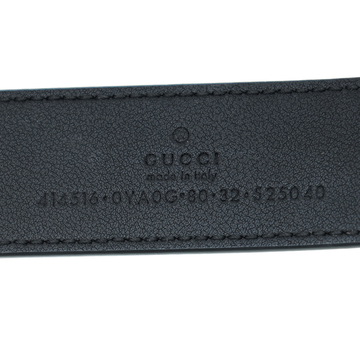 Gucci Black Shiny GG Marmont Belt 32