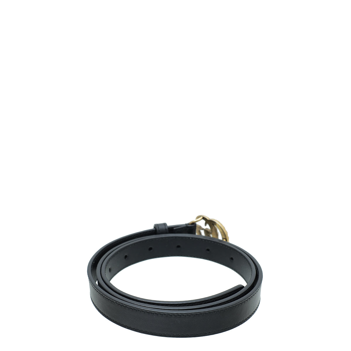 Gucci Black Double G Pearl 20mm Belt 34-Gucci-THE CLOSET