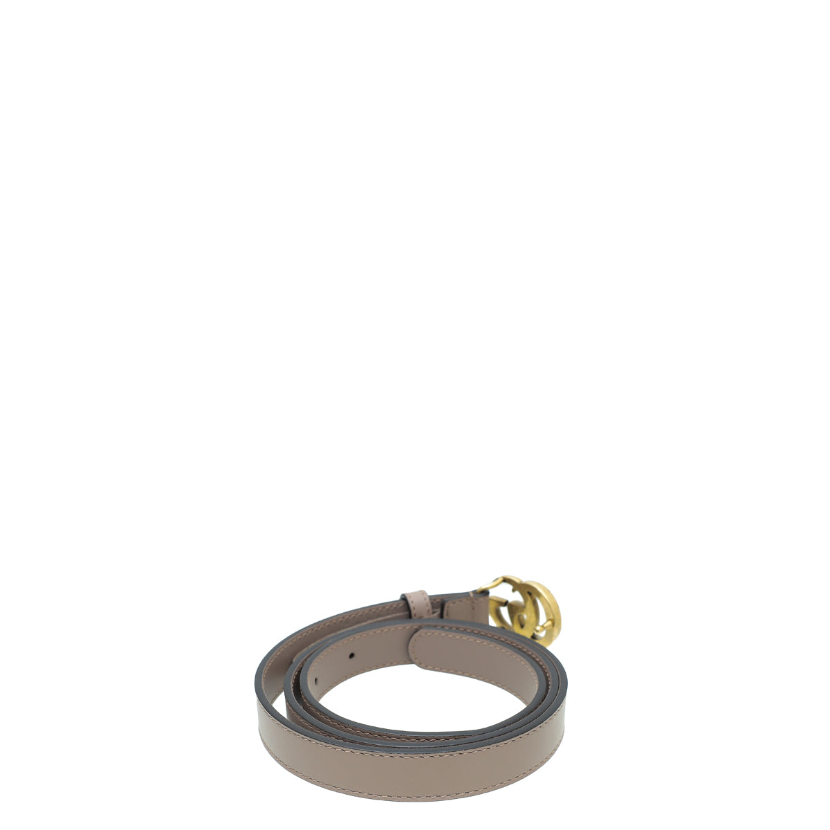 Gucci Dusty Pink Double G Buckle 20mm Belt 34