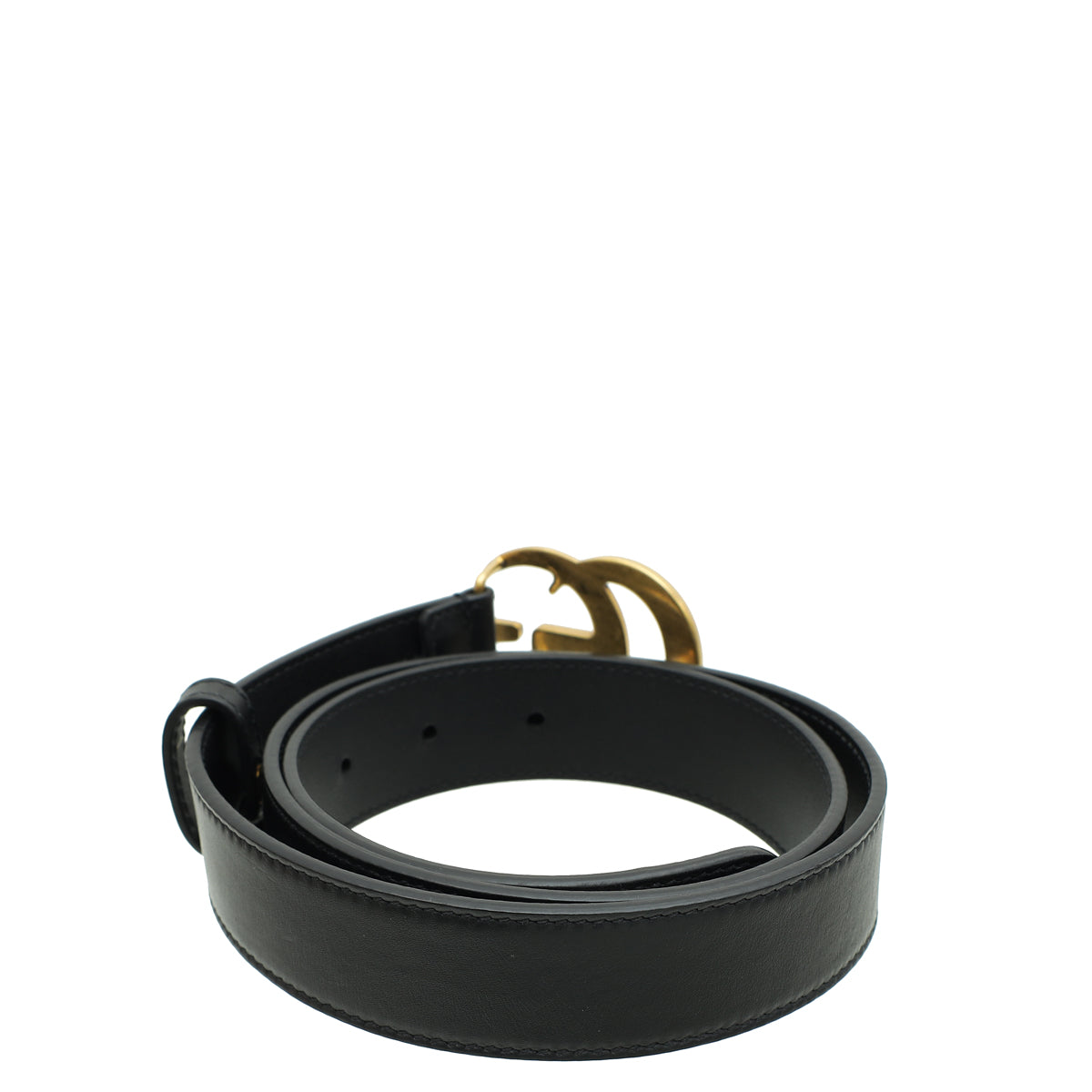 Gucci Black GG Marmont Belt 32