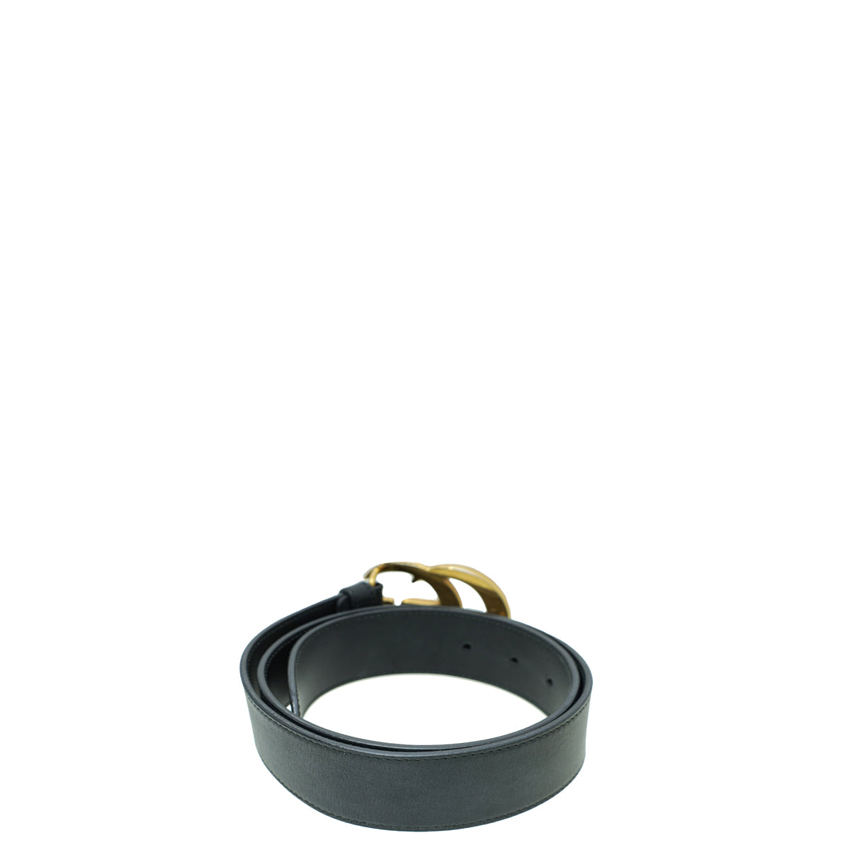 Gucci Black Double G Buckle Belt 30-Gucci-THE CLOSET