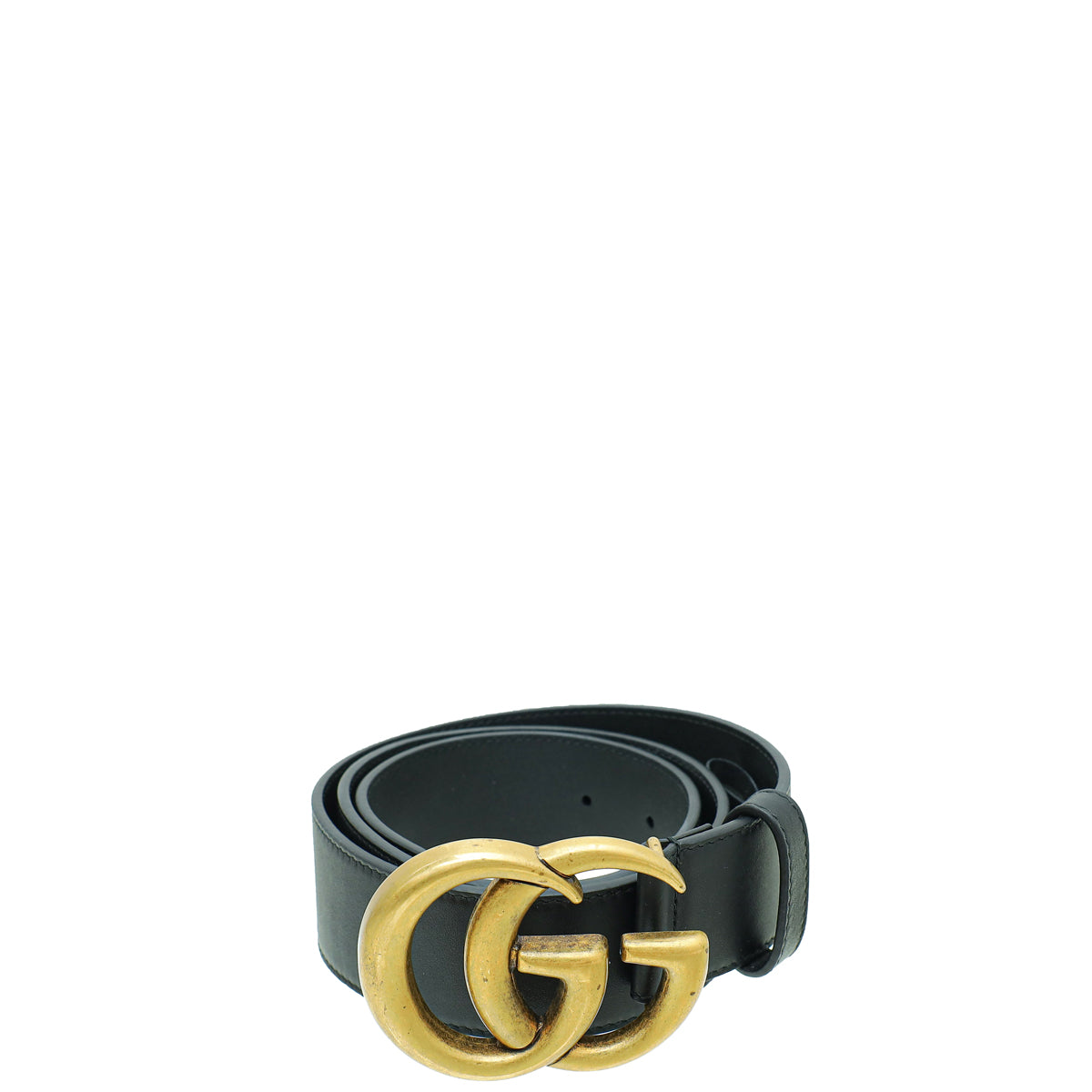 Gucci Black Double G Buckle Belt 32-Gucci-THE CLOSET